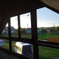 Окна ПВХ в загородном доме на втором этаже