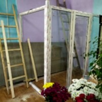 Холодильник для цветов из окон ПВХ
