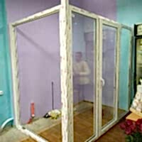 Холодильник для цветов из окон ПВХ