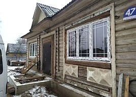 Установка окон Rehau с белыми шпросами 18 мм
