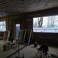 Установка окон Rehau с белыми шпросами 18 мм