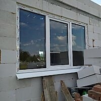 Окна ПВХ в доме из блоков