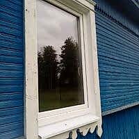 Замена окон в деревенском доме