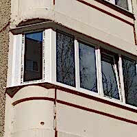 Балконная рама Rehau, с поворотом. Мульти функциональное стекло цвет серебро